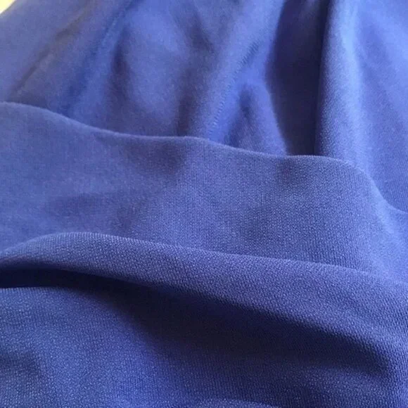 Sleeveless Size 16 Cobalt Blue Sheath Dress With V-Neckline - Picture 5 of 6